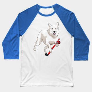 Dog Hockey Hockey stick Baseball T-Shirt